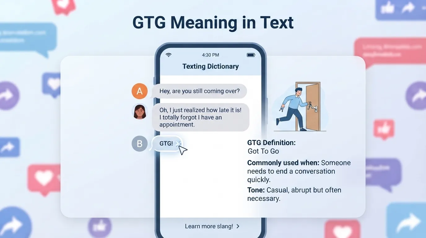 GTG Meaning in Text