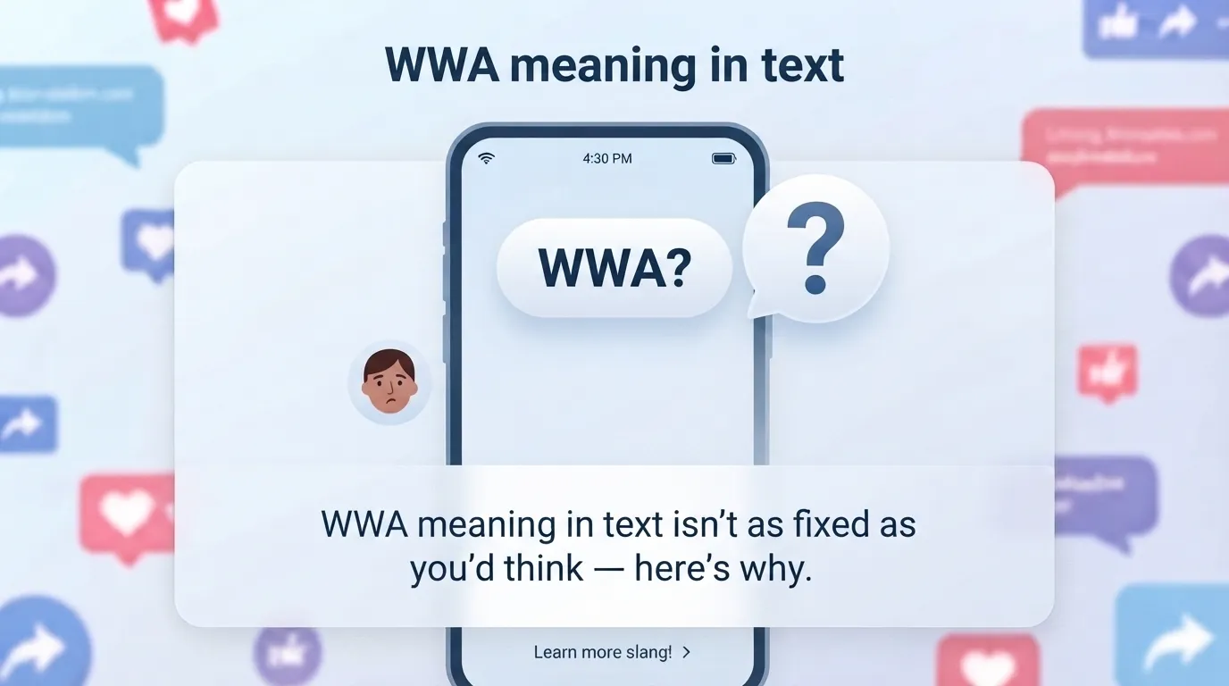 WWA Meaning in Text